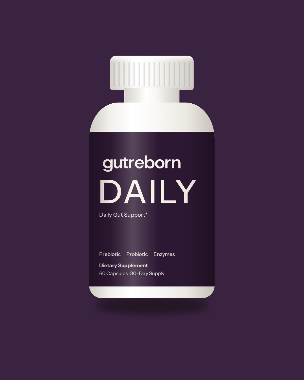 GutReborn Daily — prebiotic, probiotic and enzymes in one bottle